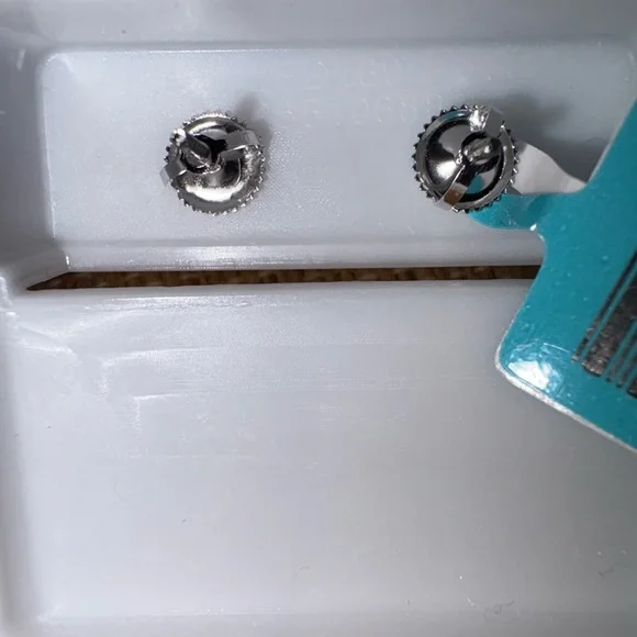 Solid Sterling Silver 1.42 Carat VVSD Halo Moissanite Screw Back Earrings - Picture 5 of 6